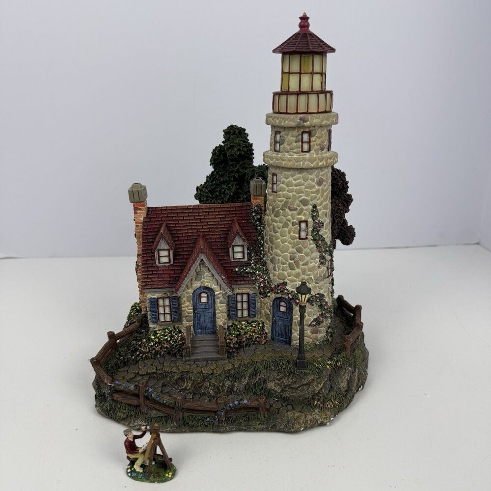 Hawthorne Village Seaside 79731 Guiding Point Lighthouse Thomas Kincade COA